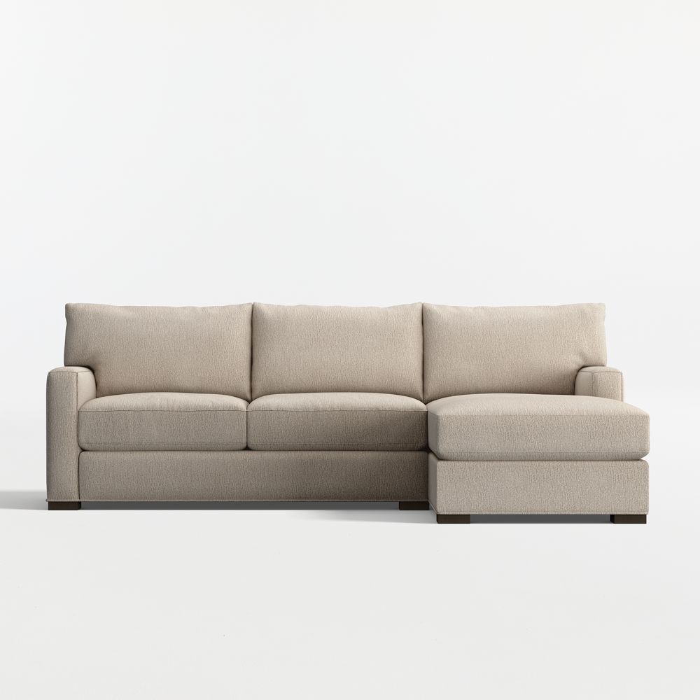 Axis Classic 2-Piece Sectional Sofa with Storage Chaise Lounge
