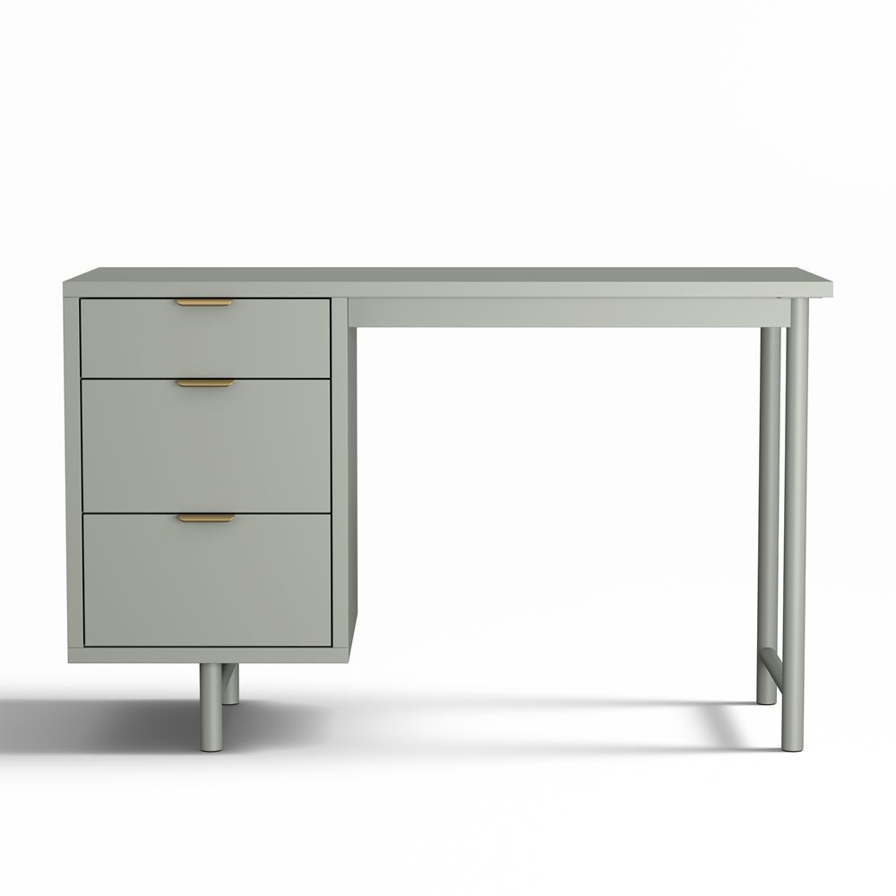 Classic 48" Green Wood 3-Drawer Kids Desk