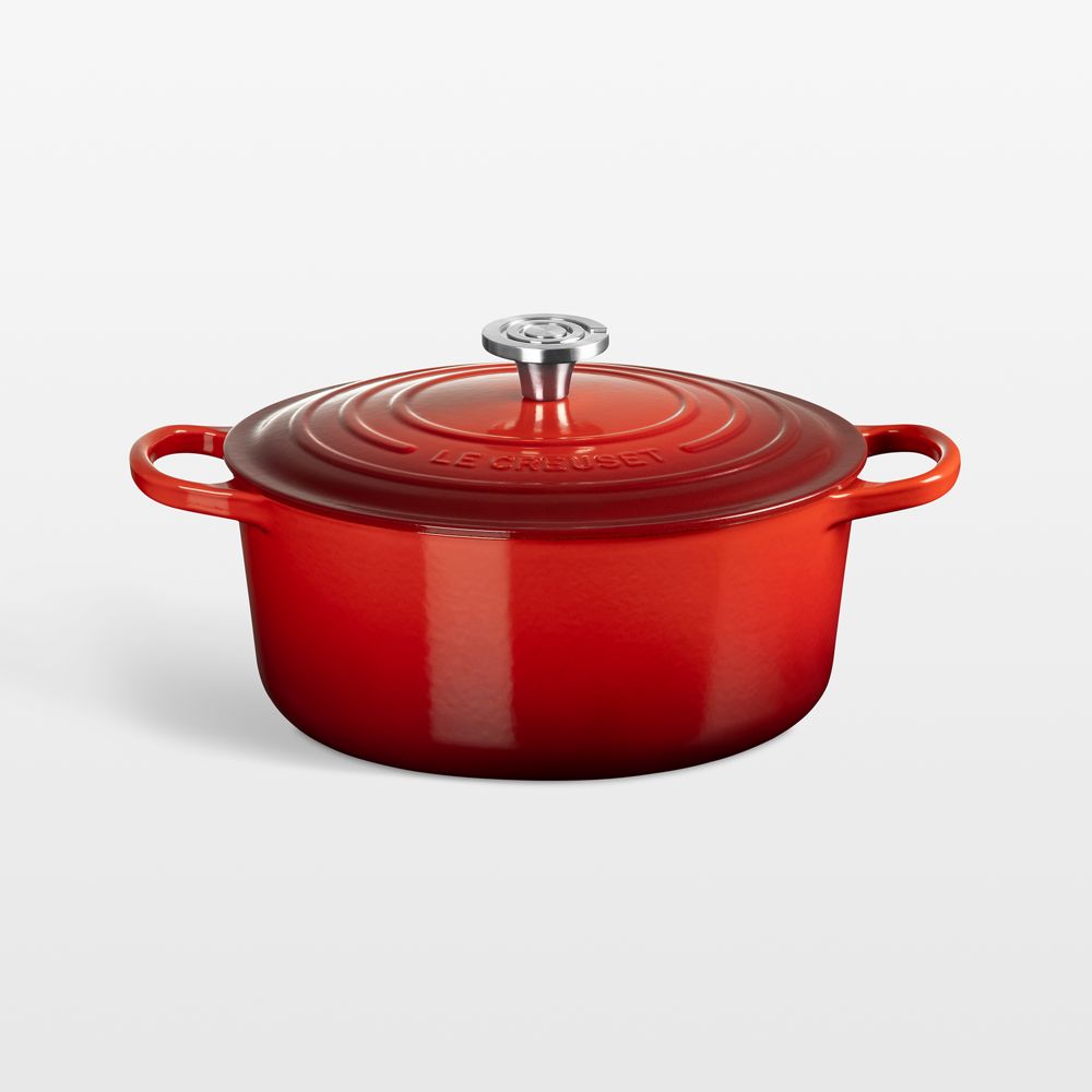 Le Creuset Signature 5.5-Qt. Cerise Enameled Cast Iron Dutch Oven