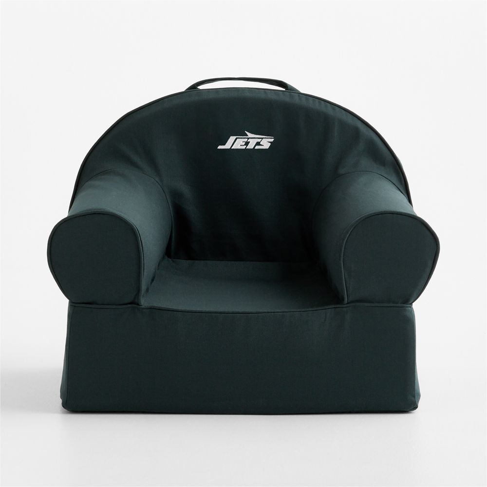 NFL New York Jets Small Spruce Green Organic Cotton Kids Lounge Nod Chair