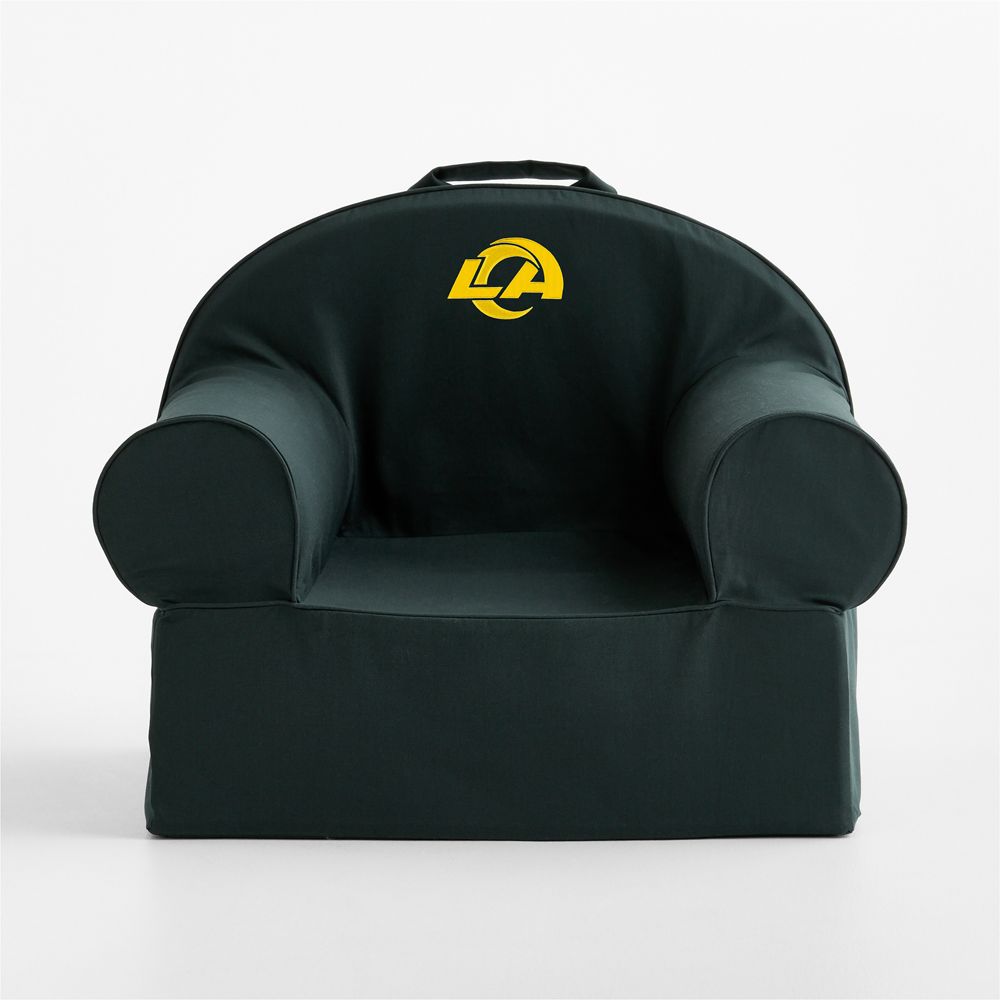 NFL Los Angeles Rams Large Spruce Green Organic Cotton Kids Lounge Nod Chair