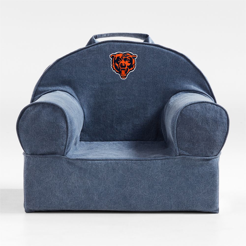 NFL Chicago Bears Small Deep Indigo Organic Cotton Kids Lounge Nod Chair