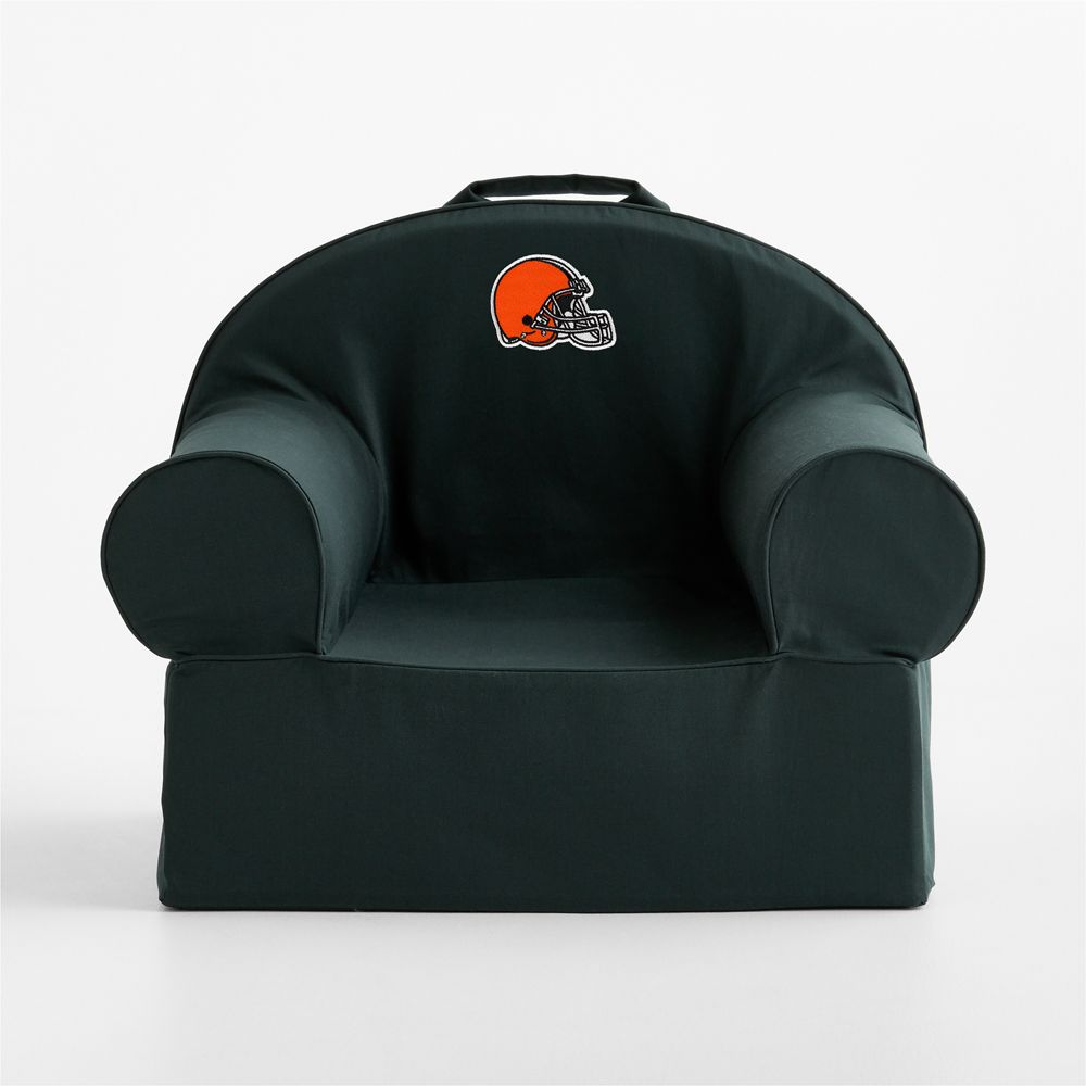 NFL Cleveland Browns Large Spruce Green Organic Cotton Kids Lounge Nod Chair Cover