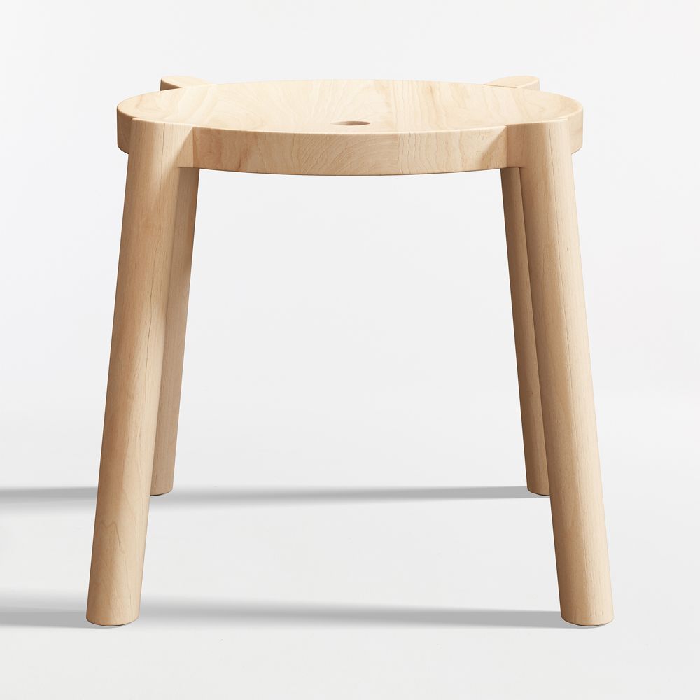 Bonnie Natural Wood Kids Stackable Play Stool