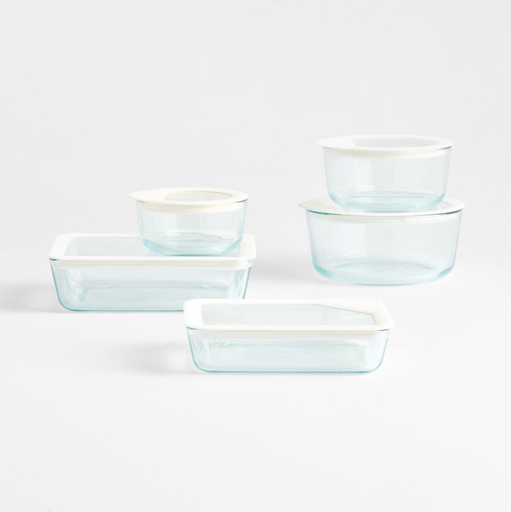 Pyrex Ultimate 10-Piece Glass Food Storage Set