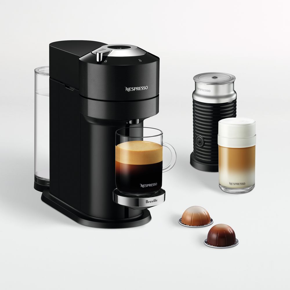 Nespresso by Breville Classic Black Vertuo Next Premium Coffee and Espresso Machine with Aeroccino Frother