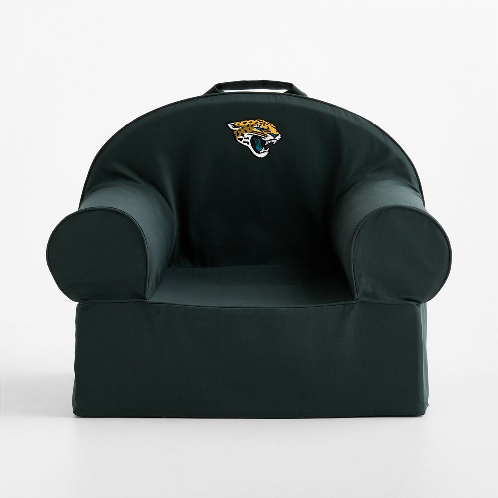 NFL Jacksonville Jaguars Large Spruce Green Organic Cotton Kids Lounge Nod Chair