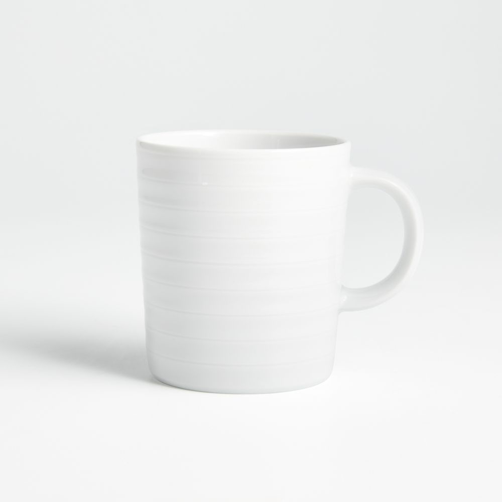 Roulette 10-oz. White Porcelain Mug