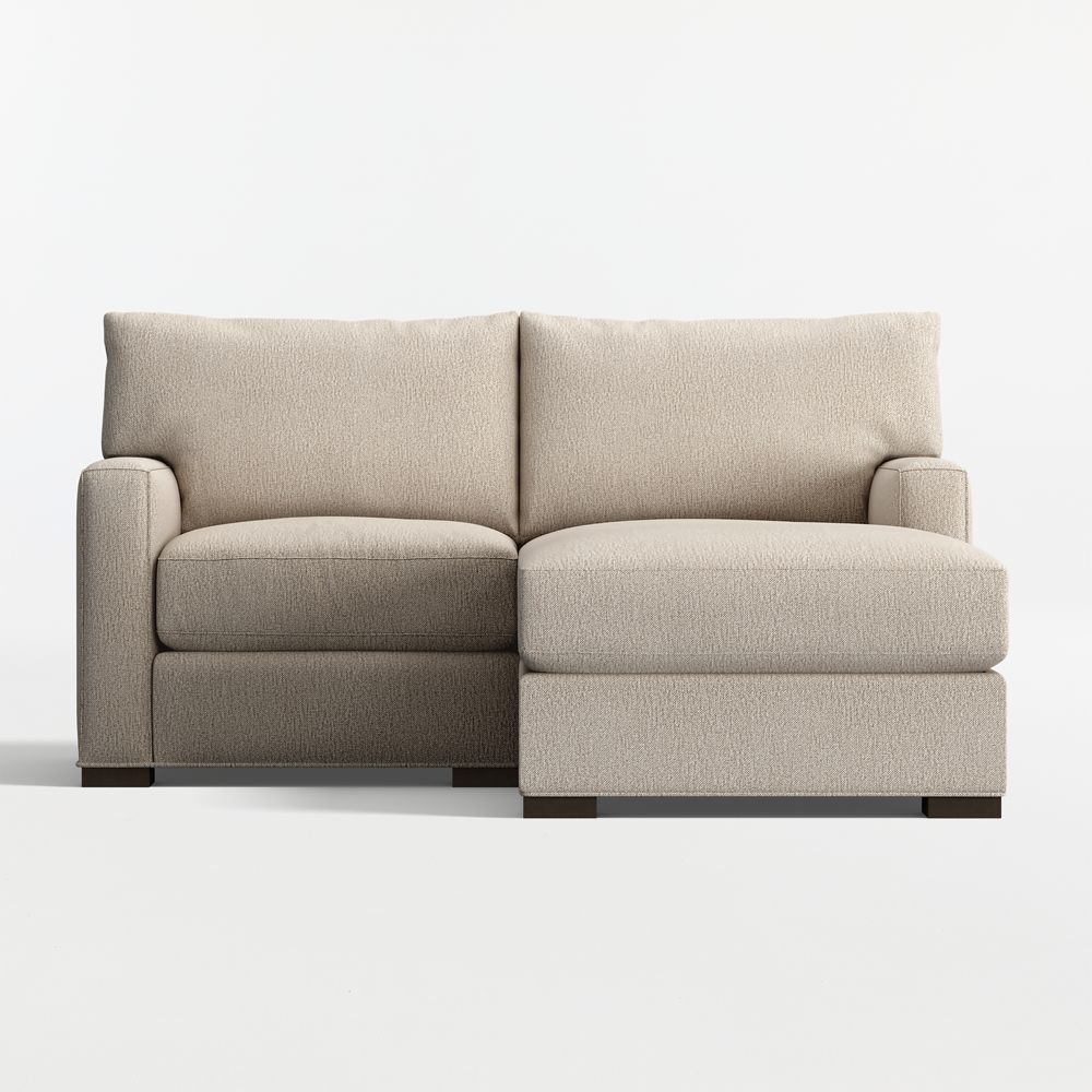 Axis Classic 2-Piece Small Space Sectional Sofa with Chaise Lounge