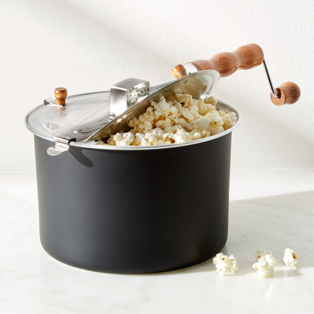 Black Stovetop Popcorn Popper