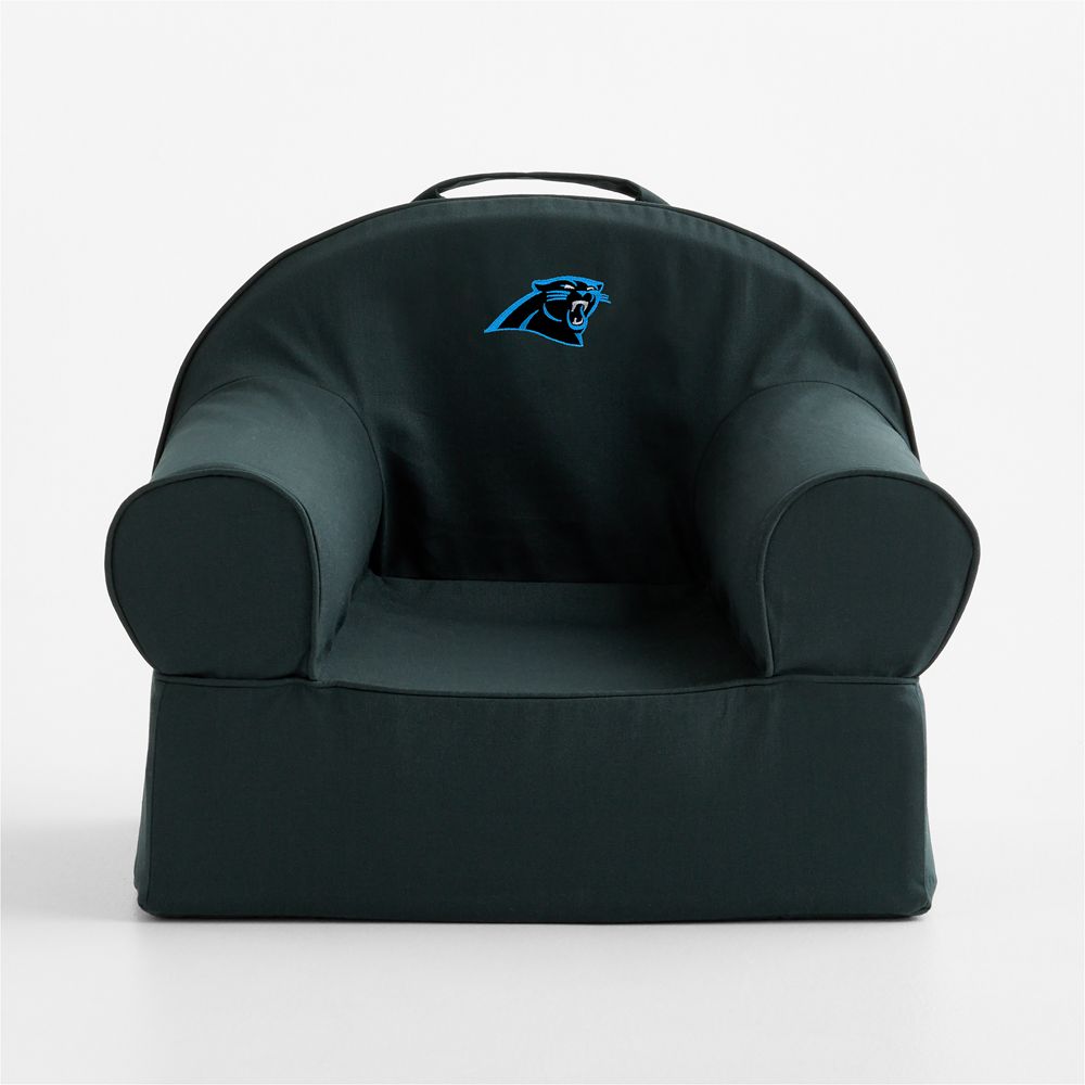 NFL Carolina Panthers Small Spruce Green Organic Cotton Kids Lounge Nod Chair