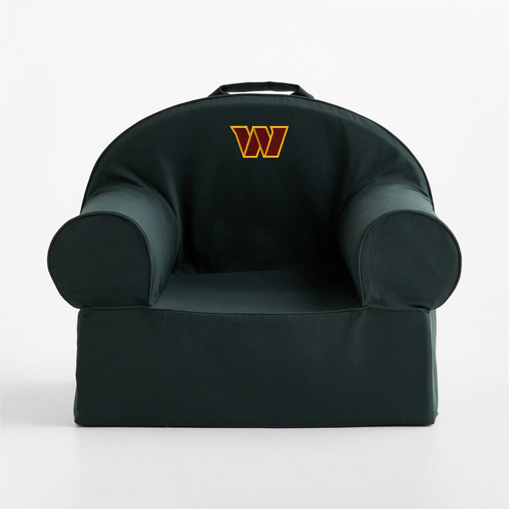 NFL Washington Commanders Large Spruce Green Organic Cotton Kids Lounge Nod Chair