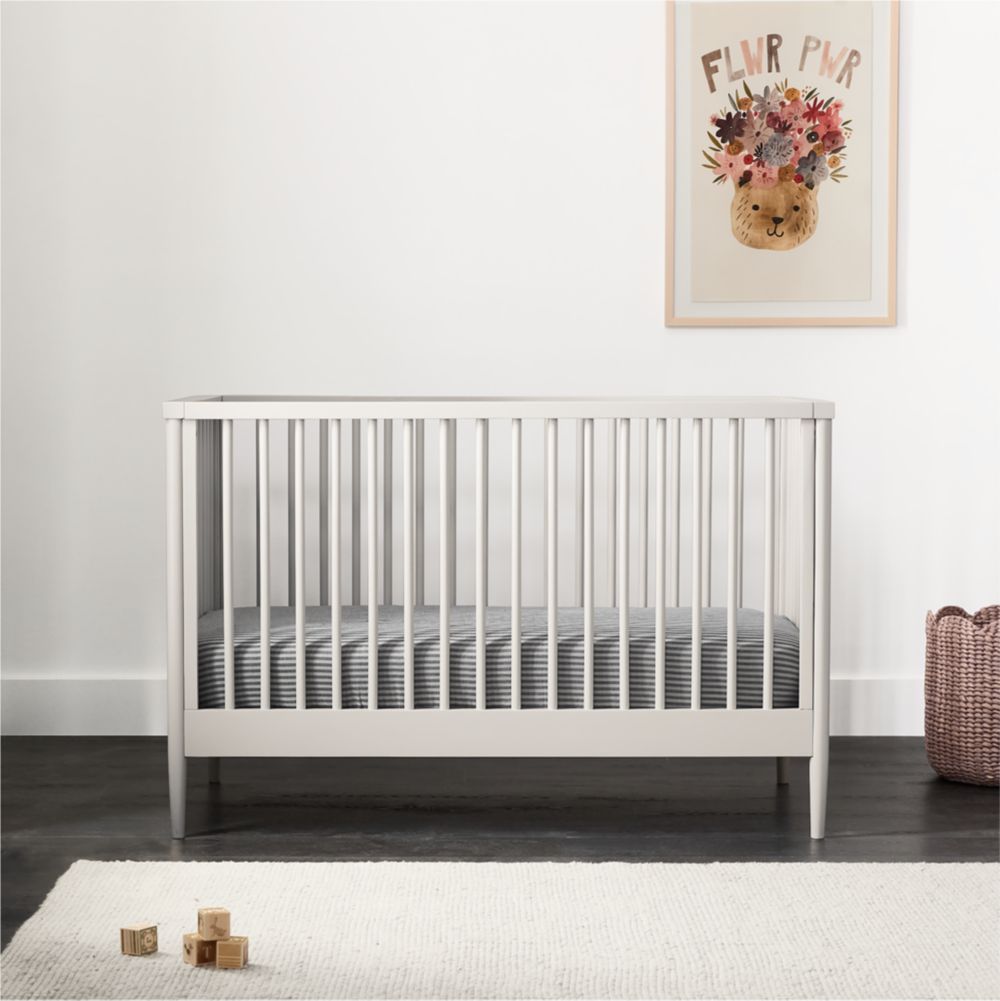 Hampshire Cozy Grey Wood Convertible Crib