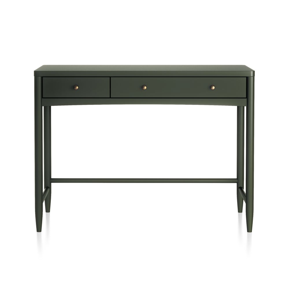 Hampshire 42" Olive Green Wood 2-Drawer Kids Desk
