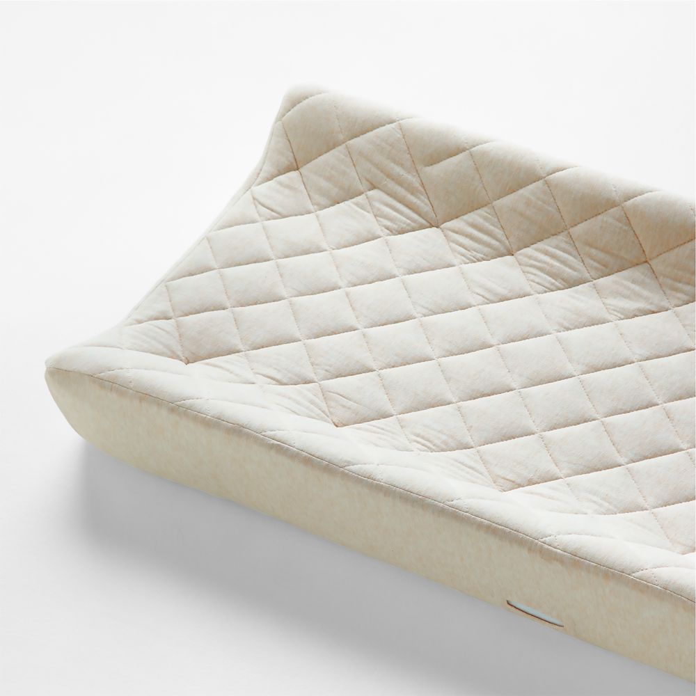 Comfy Tee Whisper Solid Natural Organic Cotton Jersey Baby Changing Pad Cover