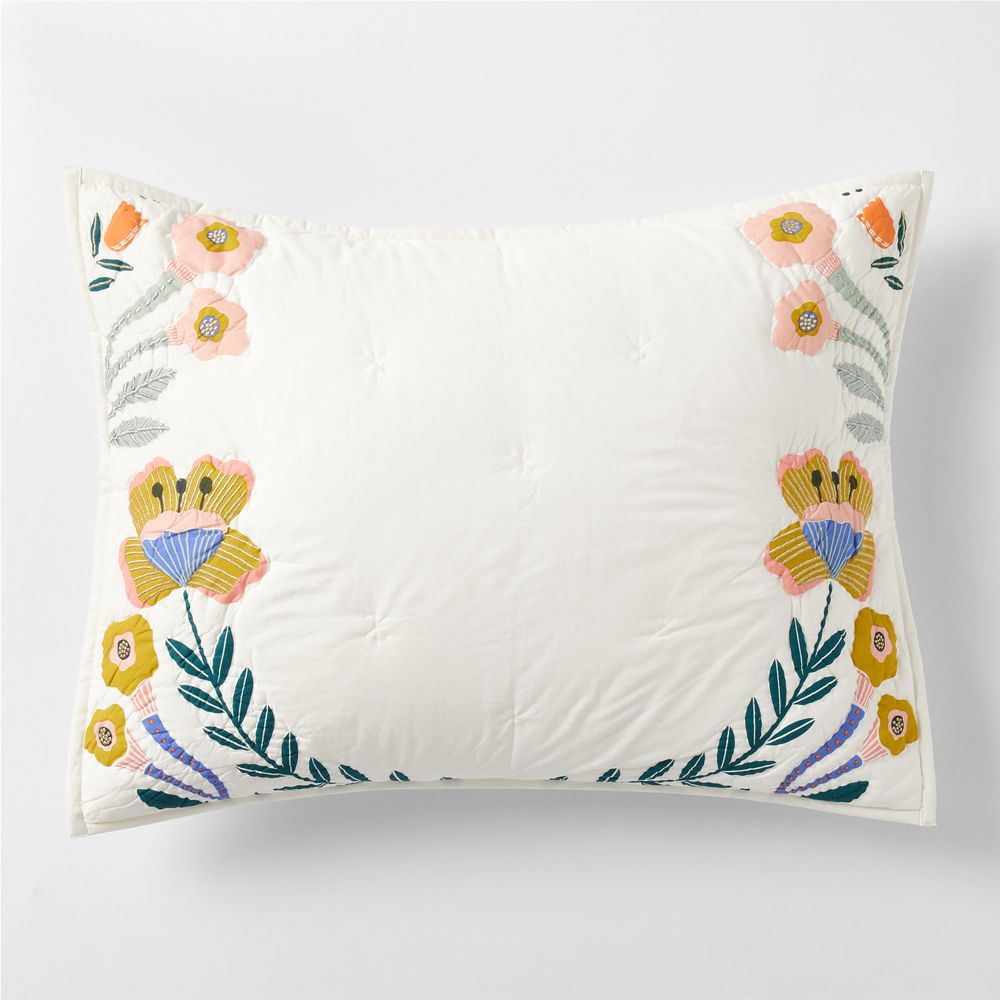 Koshi Floral Organic Cotton Kids Pillow Sham