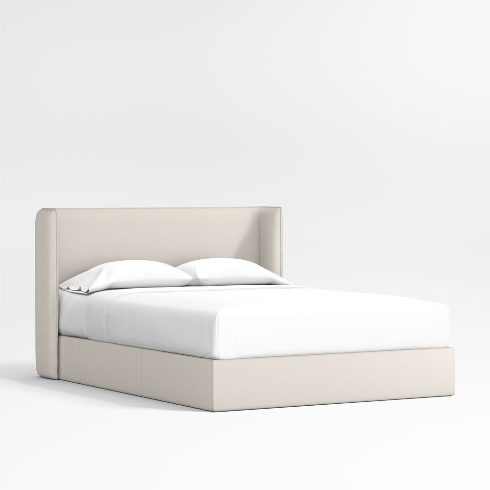 Noa Shelter Cream Upholstered Kids Storage Bed