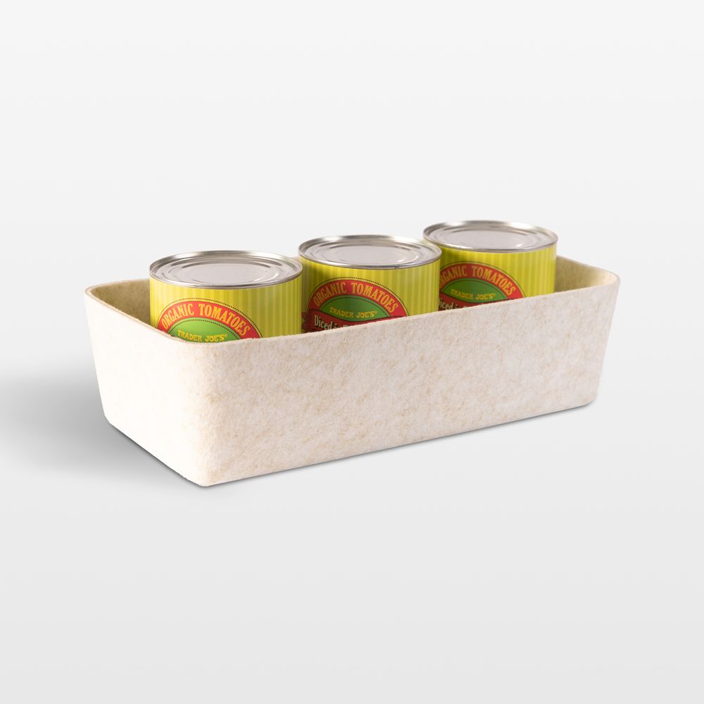 SortJoy Long Stone Sculpted Storage Bin