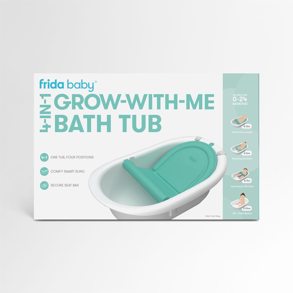 Fridababy 4-in-1 Grow With Me Baby Bath Tub
