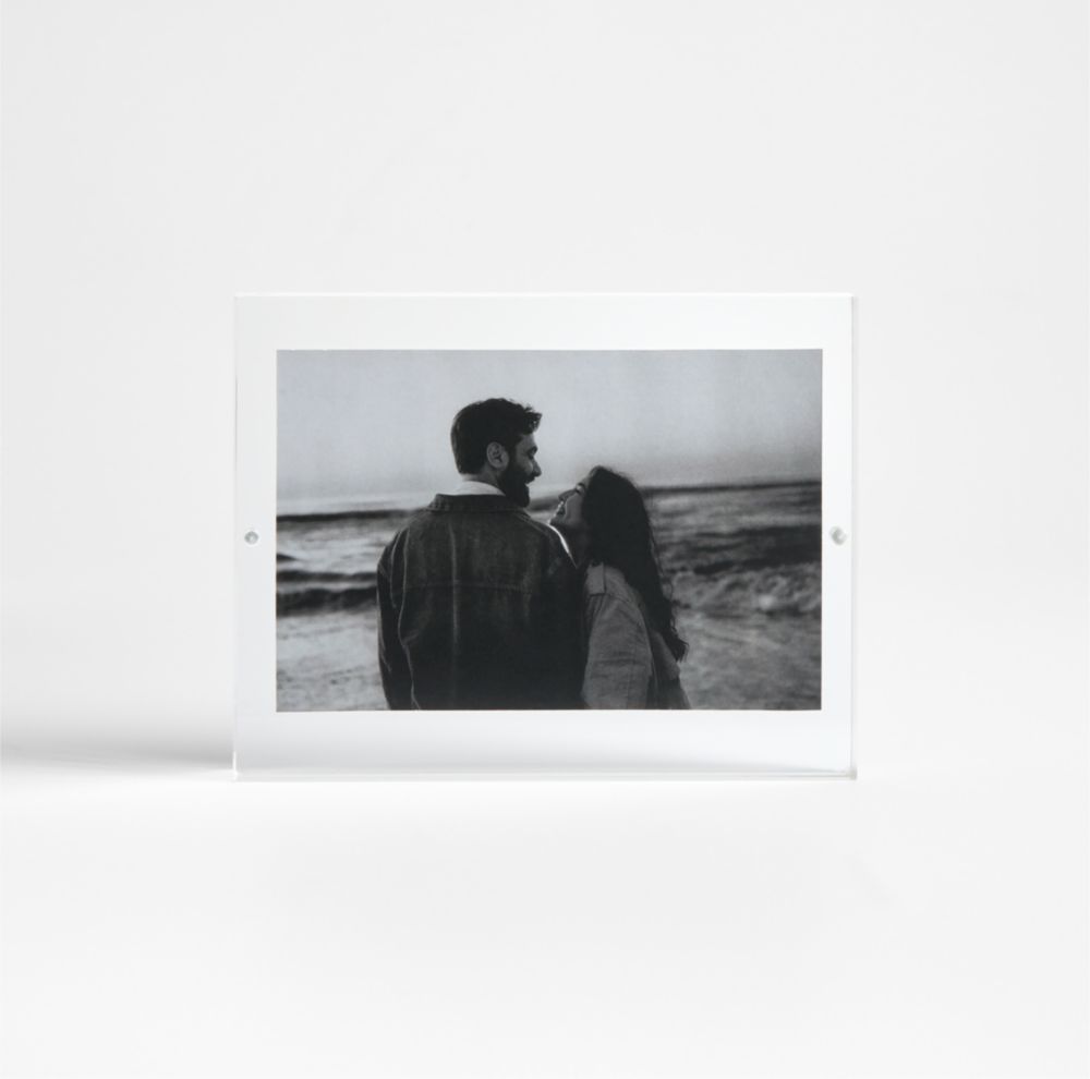 Acrylic 6x8 Block Tabletop Picture Frame