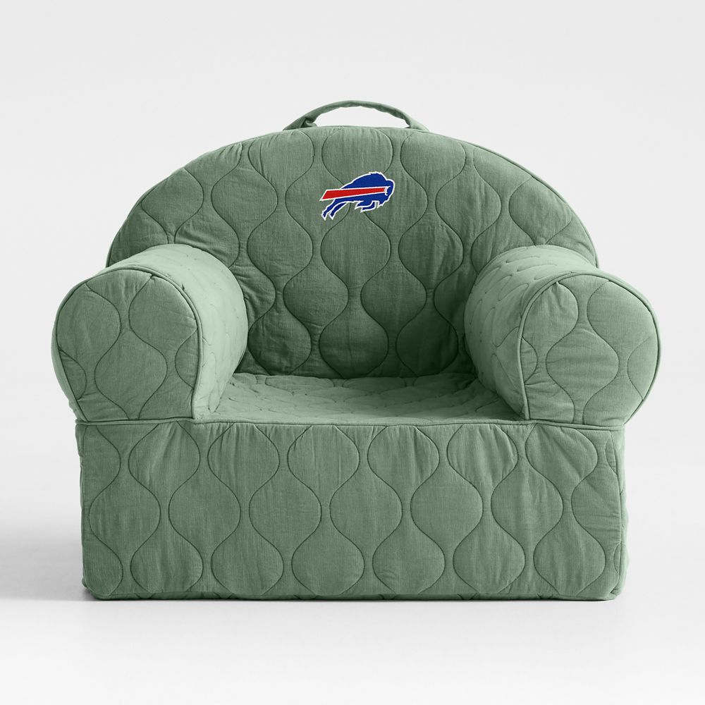 NFL Buffalo Bills Large Iceberg Green Quilted Cotton Corduroy Kids Lounge Nod Chair