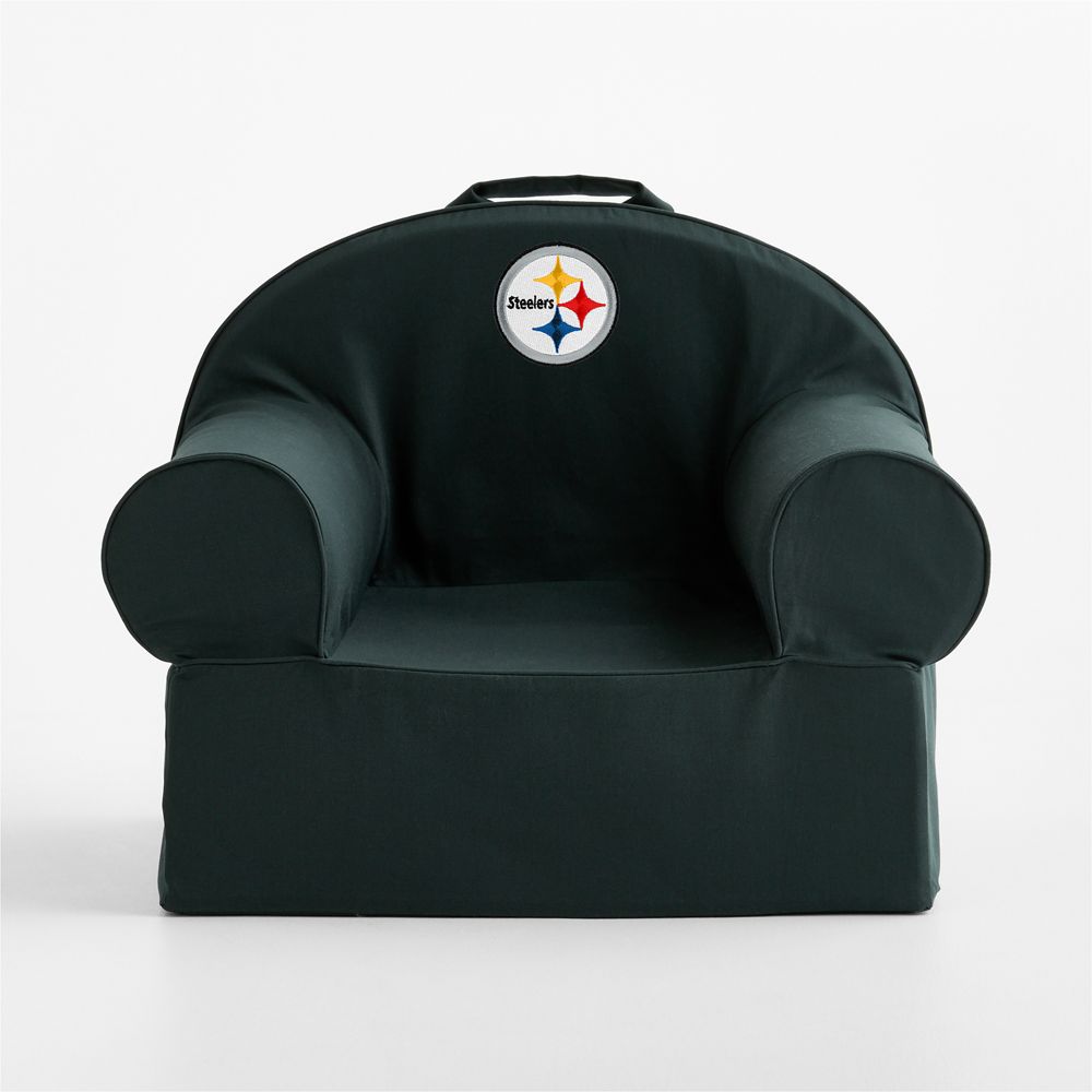NFL Pittsburgh Steelers Large Spruce Green Organic Cotton Kids Lounge Nod Chair