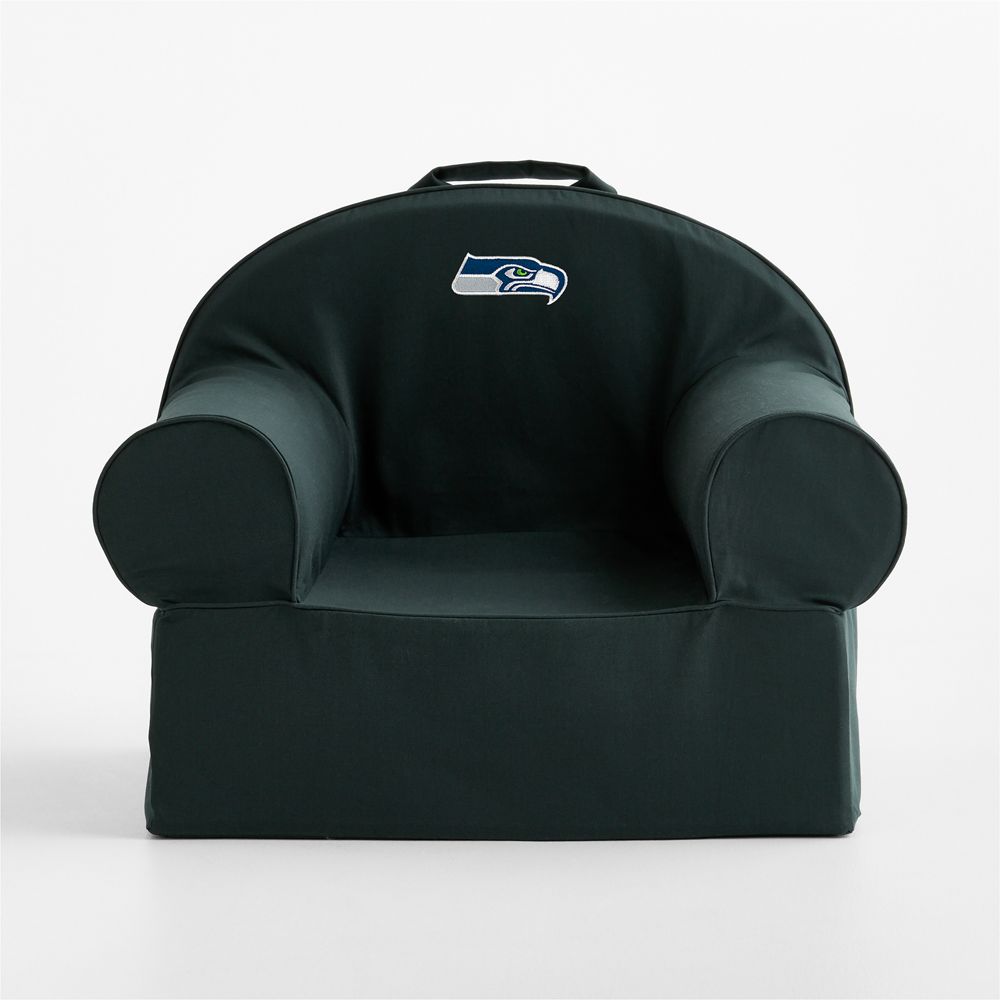 NFL Seattle Seahawks Large Spruce Green Organic Cotton Kids Lounge Nod Chair