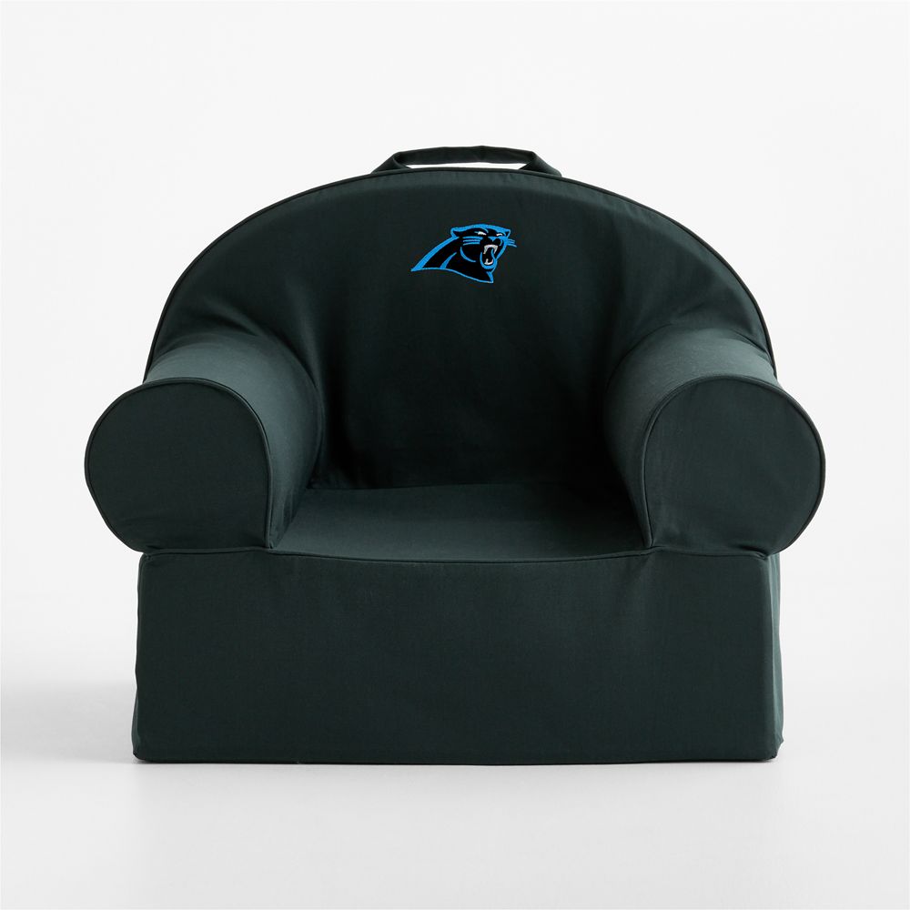 NFL Carolina Panthers Large Spruce Green Organic Cotton Kids Lounge Nod Chair
