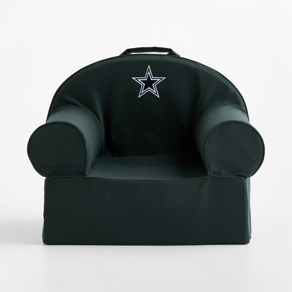 NFL Dallas Cowboys Large Spruce Green Organic Cotton Kids Lounge Nod Chair