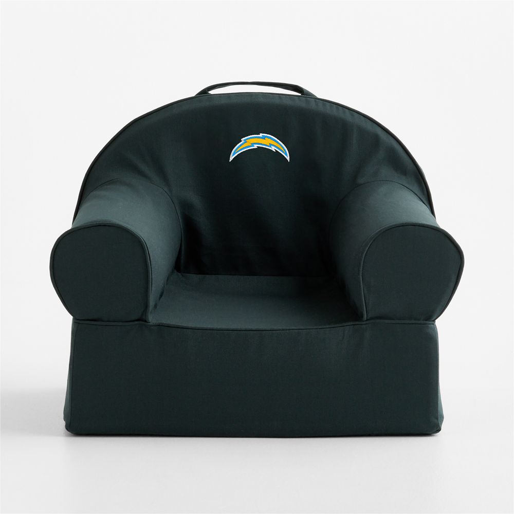 NFL Los Angeles Chargers Small Spruce Green Organic Cotton Kids Lounge Nod Chair