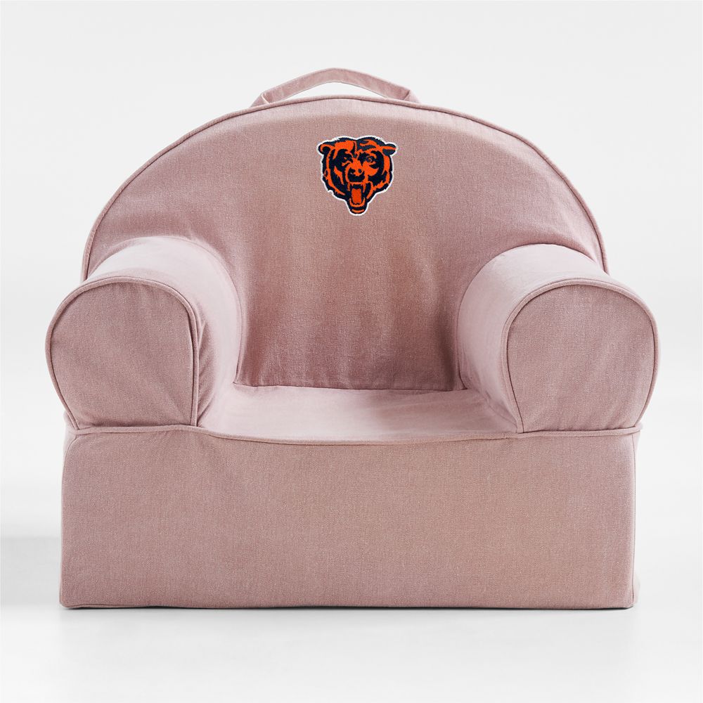 NFL Chicago Bears Small Lilac Mauve Organic Cotton Kids Lounge Nod Chair