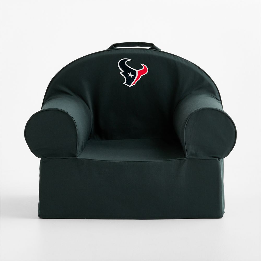 NFL Houston Texans Large Spruce Green Organic Cotton Kids Lounge Nod Chair