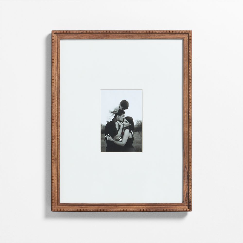 Halifax Acacia Wood 4x6 Picture Frame with Interchangeable Mats