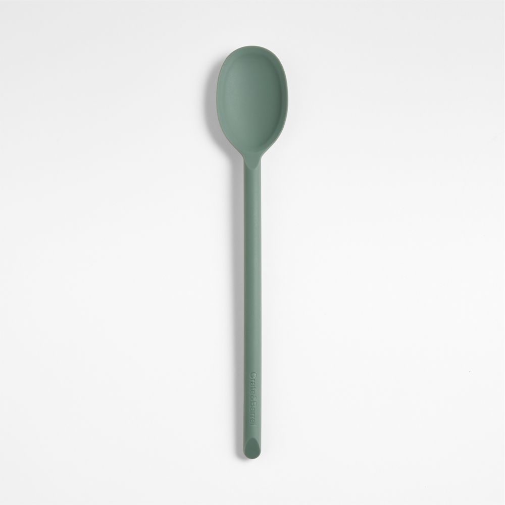 Crate & Barrel Thyme Green Silicone Utensils