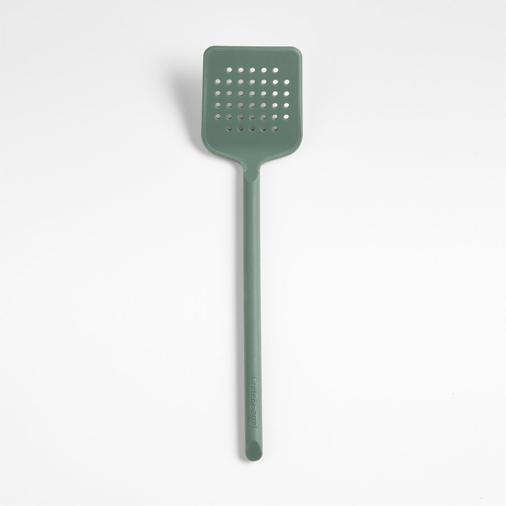 Crate & Barrel Thyme Green Silicone Utensils- Image 3