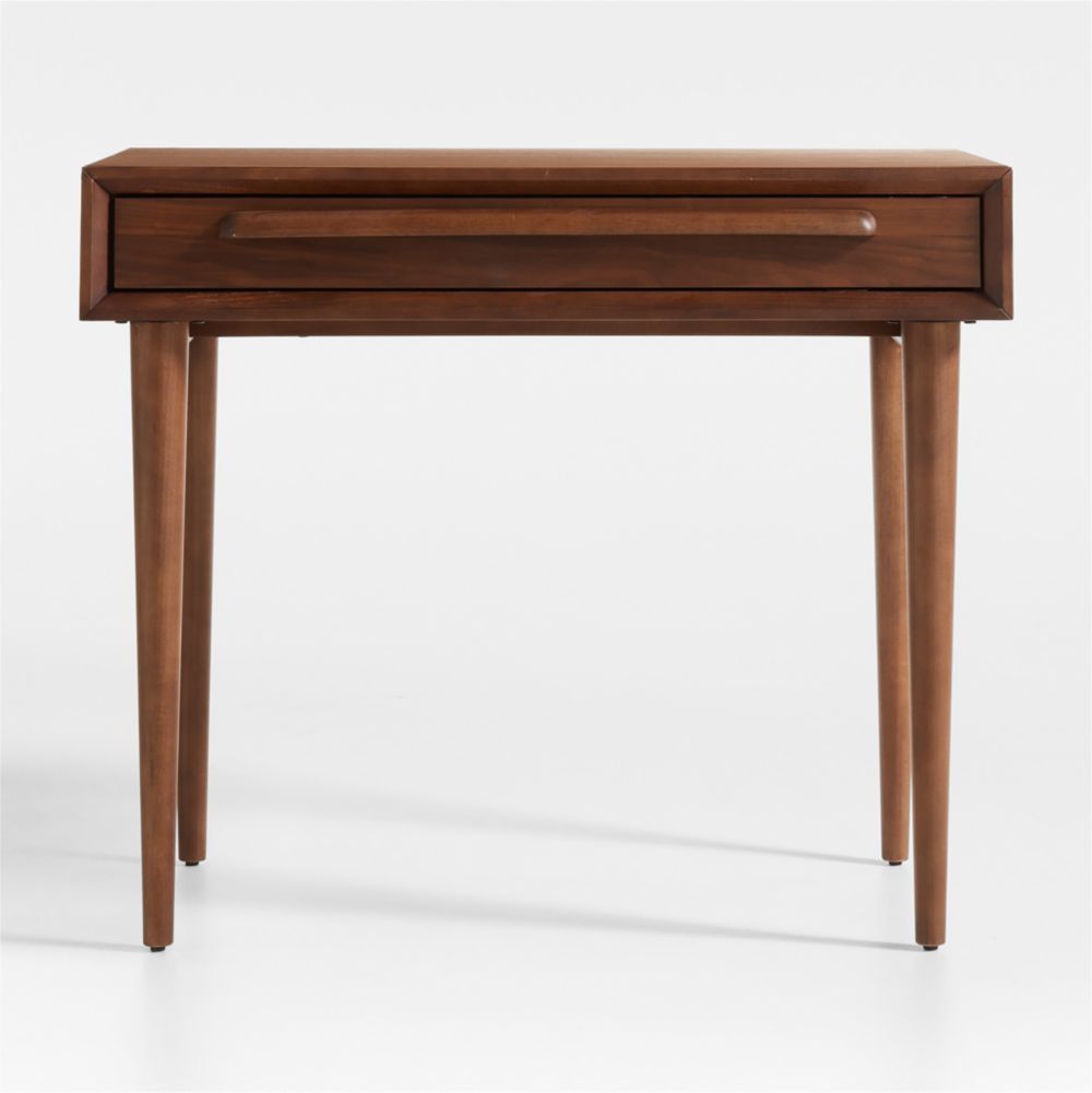 Tatum 36" Walnut Wood Desk with Drawer