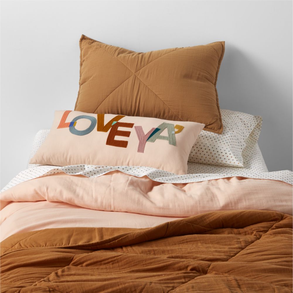 Supersoft Brulee Brown Organic Cotton Gauze Kids Quilt