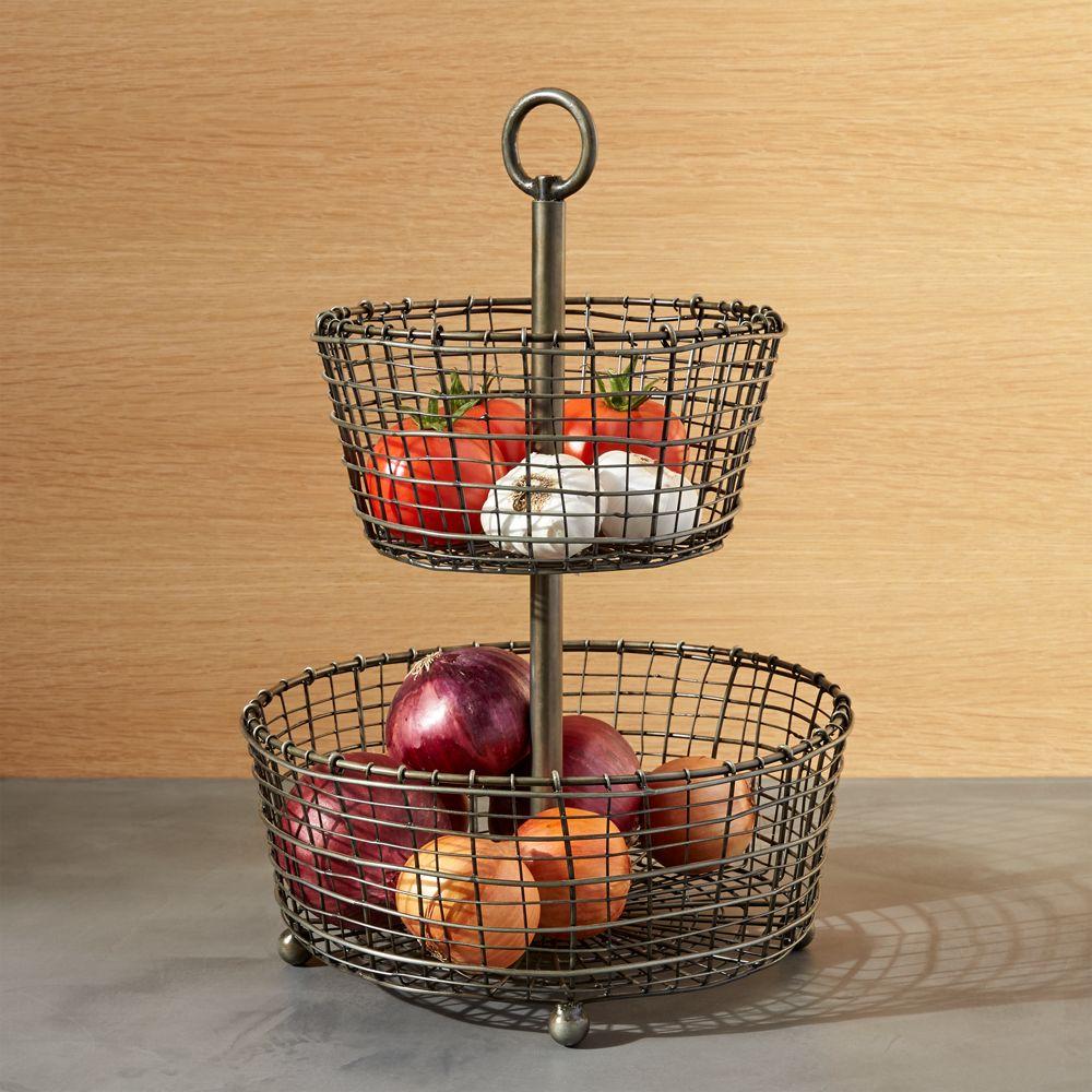 Bendt 2-Tier Iron Fruit Basket