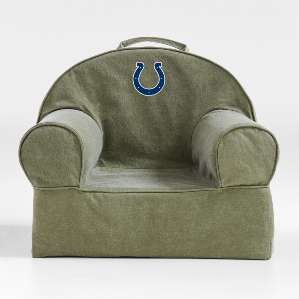 NFL Indianapolis Colts Small Cyprus Green Organic Cotton Kids Lounge Nod Chair