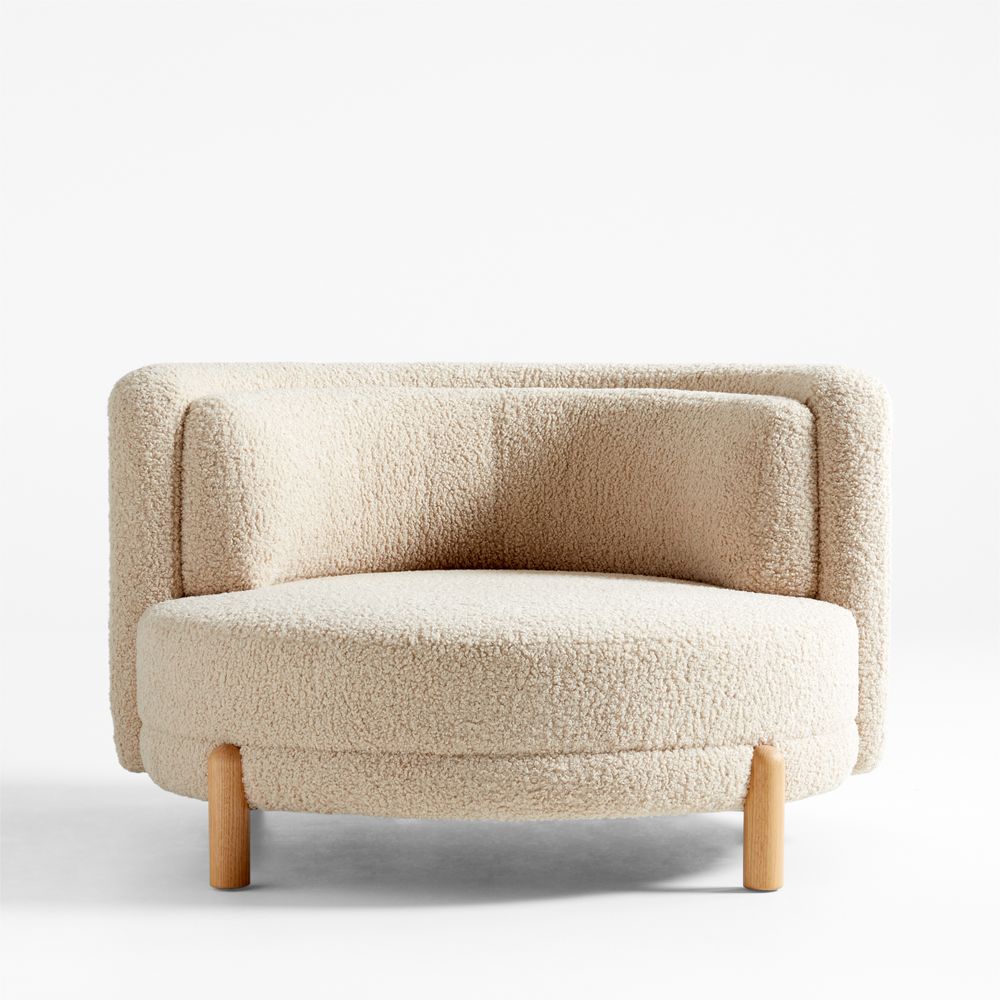 Family Oversized Sherpa Lounge Chair and a Half