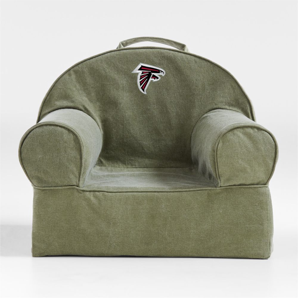 NFL Atlanta Falcons Small Cyprus Green Organic Cotton Kids Lounge Nod Chair