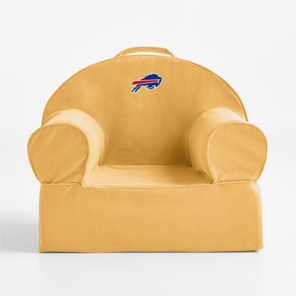 NFL Buffalo Bills Small Savannah Yellow Organic Cotton Kids Lounge Nod Chair