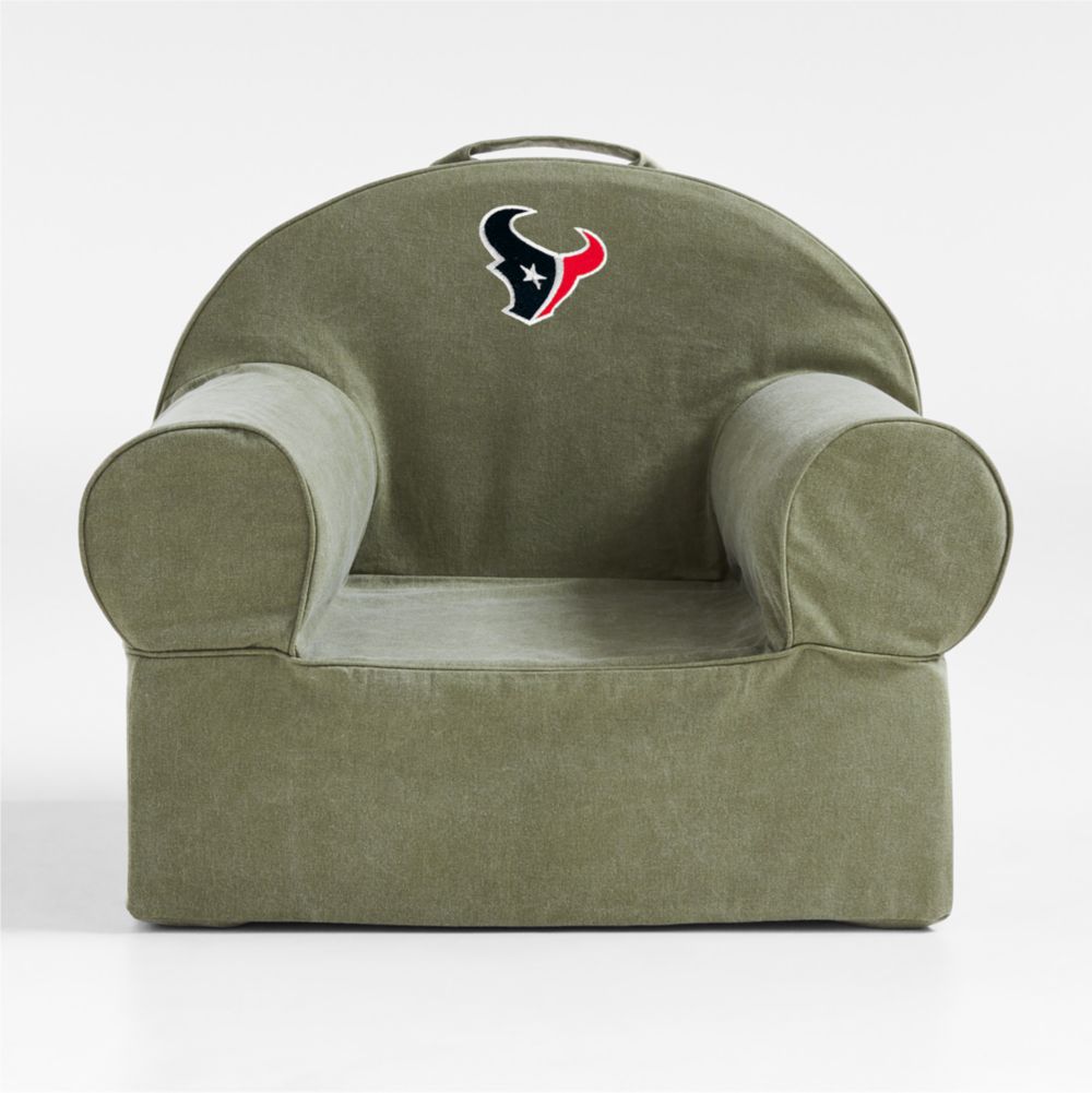 NFL Houston Texans Large Cyprus Green Organic Cotton Kids Lounge Nod Chair