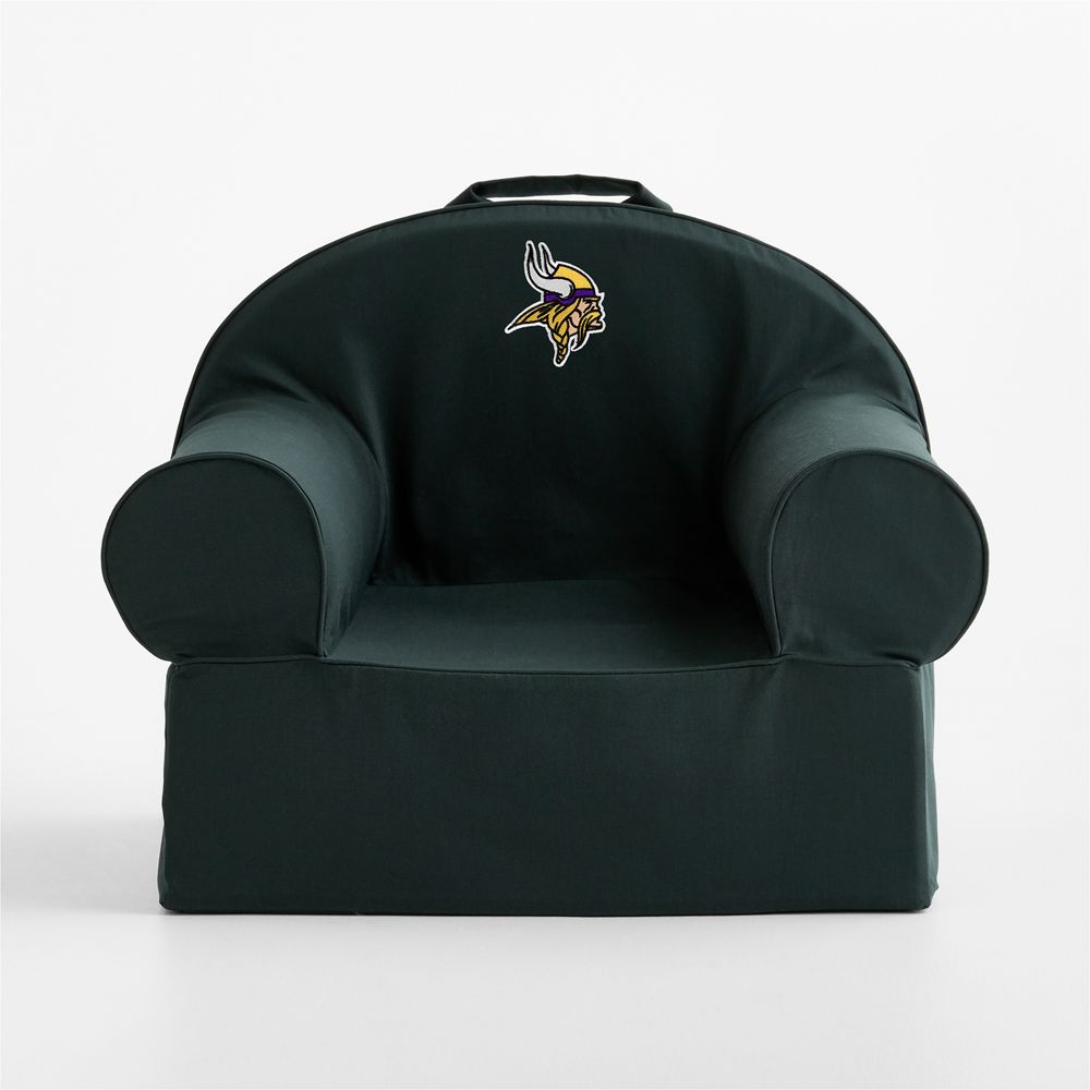 NFL Minnesota Vikings Large Spruce Green Organic Cotton Kids Lounge Nod Chair