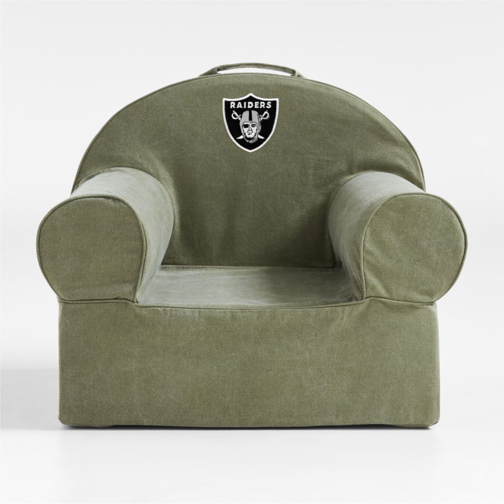 NFL Las Vegas Raiders Large Cyprus Green Organic Cotton Kids Lounge Nod Chair