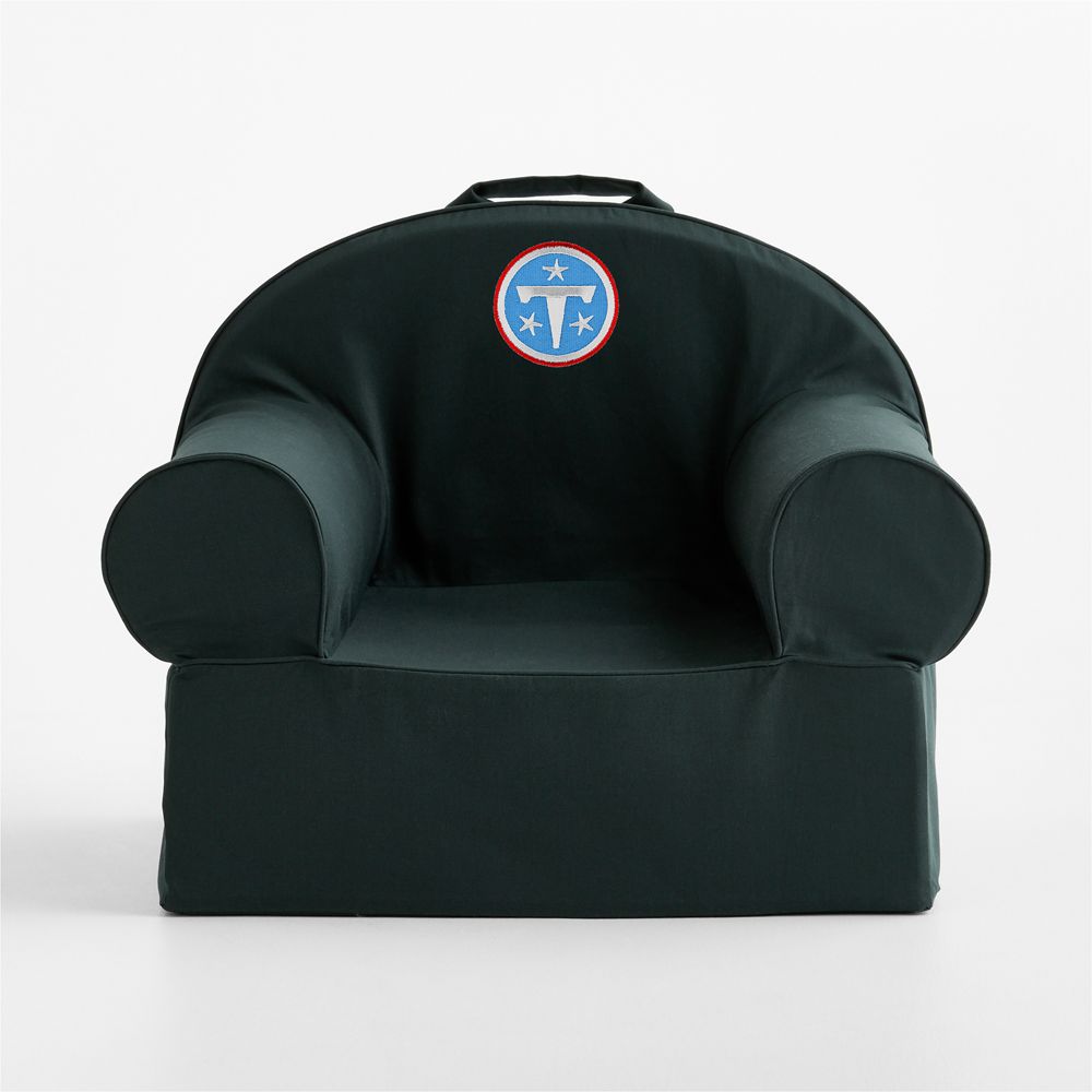 NFL Tennessee Titans Large Spruce Green Organic Cotton Kids Lounge Nod Chair