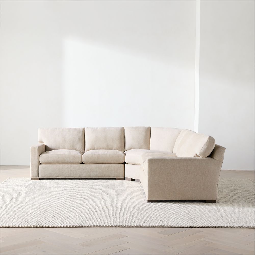 Axis 3-Piece L-Shaped Wedge Sectional Sofa- Image 3