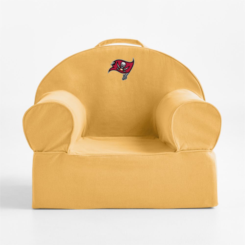 NFL Tampa Bay Buccaneers Small Savannah Yellow Organic Cotton Kids Lounge Nod Chair