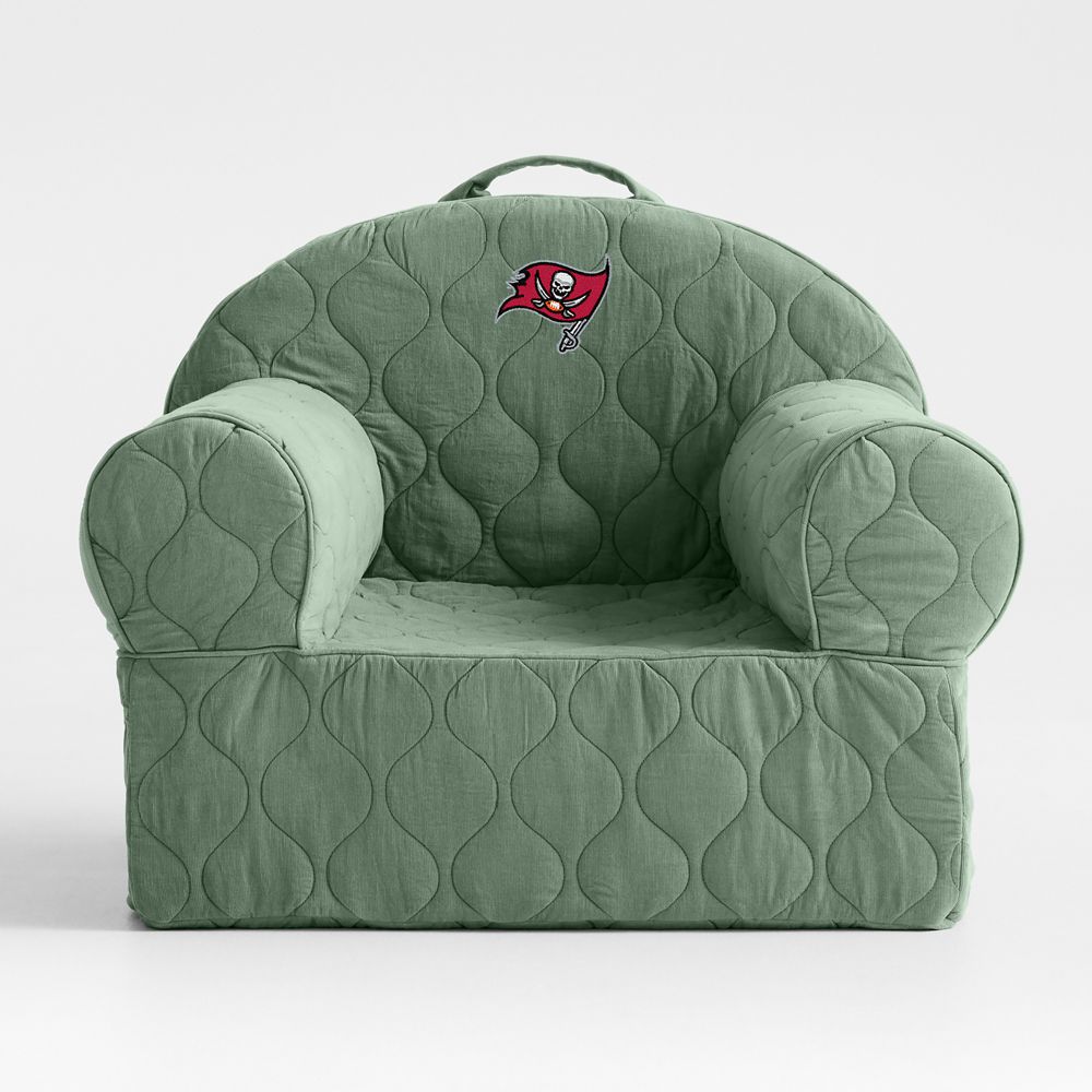NFL Tampa Bay Buccaneers Large Iceberg Green Quilted Cotton Corduroy Kids Lounge Nod Chair