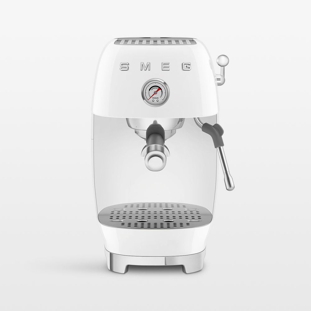 SMEG White Retro Manual Espresso Machine